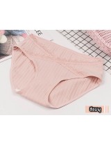 กางเกงในเอวต่ำสำหรับคุณแม่ตั้งครรภ์ สีชมพู